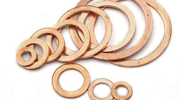 Suministro almohadilla de cobre junta de cobre arandela anillo de sellado de cobre 3/4 5/8